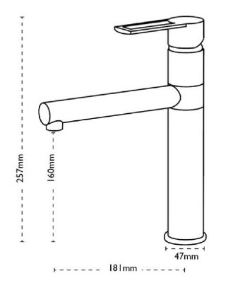 CARRON PHOENIX RENO CHROME & BLACK SINGLE LEVER MONO SINK MIXER TAP with SWIVEL SPOUT, 115.0189.492 CARRON PHOENIX RENO CHROME & BLACK SINGLE LEVER MONO SINK MIXER TAP with SWIVEL SPOUT, 115.0189.492